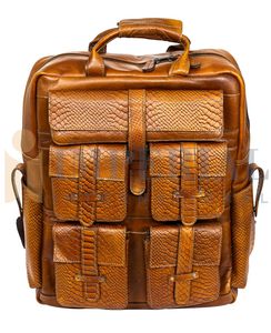 Élégant nouveau sac à dos en cuir véritable à la mode épaule chaîne ajustée poignée fermeture éclair personnalisable génial créatif - Product Image 3