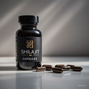 Cápsulas de polvo de Shilajit del Himalaya secadas al sol orgánicas de la más pura calidad 100% suplementos herbales de ácido fúlvico Natural puro para todas las edades - Product Image 5