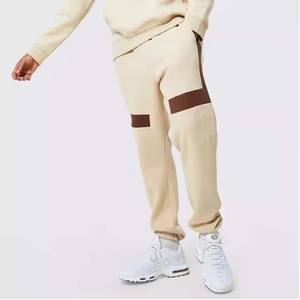 Nouveautés Combinaisons à Capuche Patchwork Personnalisées Sweats à Capuche et Pantalons de Survêtement 2 Pièces Ensemble Survêtement de Jogging pour Homme avec Panneau - Product Image 4