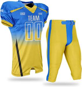 Nouvelle conception, uniforme de football américain professionnel, ensemble de maillot et de pantalon, taille plus, short personnalisé, équipe personnalisée, 100% polyester, logo personnalisé - Product Image 5