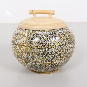 โหลไม้ไผ่แบบหมุนธรรมชาติสำหรับการจัดเก็บในบ้านและห้องครัว - Product Image 2