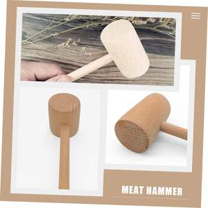 3 uds ablandador de carne de madera herramienta picadora pollo para herramientas de cangrejo martillo de cangrejo de madera ablandador de bistec martillos de madera para mariscos - Product Image 4