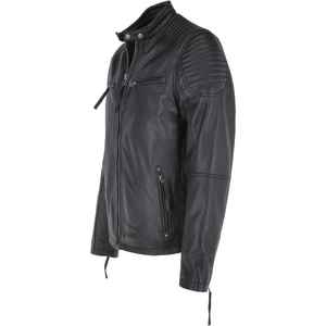 Chaqueta de Cuero para Hombre, Estilo Clásico de Motociclista - Product Image 2