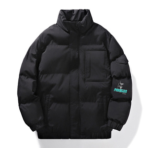 Manteau d'hiver de haute qualité pour hommes-Veste matelassée à col montant personnalisée pour femmes avec décoration à motifs et service OEM - Product Image 3