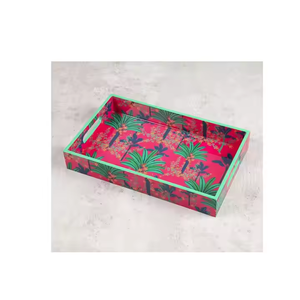 Bandeja para servir de madera personalizable e impresa con esmalte a precio mayorista de Indian Handicraft - Product Image 2