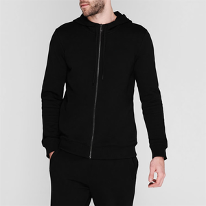 OEM เสื้อฮู้ดแฟชั่นลำลองแบบมีซิปและกระเป๋าด้านหน้าสำหรับสวมใส่ในชีวิตประจำวันเสื้อฮู้ดโลโก้ออกแบบเองสำหรับผู้ชายผลิตโดยปากีสถาน - Product Image 2