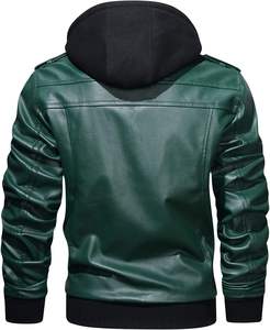 Nueva Chaqueta de Cuero para Hombre de Primera Calidad al por Mayor 2026, Estilo Casual de Otoño, Cuello Alto, Resistente al Viento, Transpirable, Color Personalizado - Product Image 3