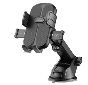 Techancy User Friendly Adjustable Height Portable Strong Adhesion ABS Plastic Car Dashboard Mobile Phone <b>Holder</b> <b>Magnetic</b> - Product Image 1