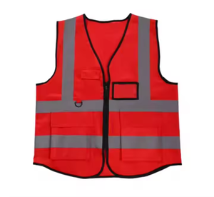 Fabrication de gilet de sécurité de haute qualité Logo personnalisé Vêtements de construction Veste de sécurité multicolore Gilet haute visibilité - Product Image 3