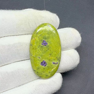 Cristal de jaspe verde Natural de grado AAA Atlantasite hecho a mano piedra maravillosa joyería piedra preciosa suelta - Product Image 1