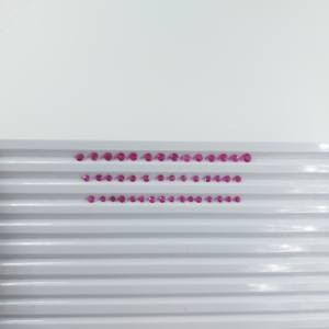 Rubis de Birmanie de 2-3mm rose rougeâtre de haute qualité 100% pierres précieuses naturelles rondes et brillantes pour la fabrication de bracelets chauffés - Product Image 4