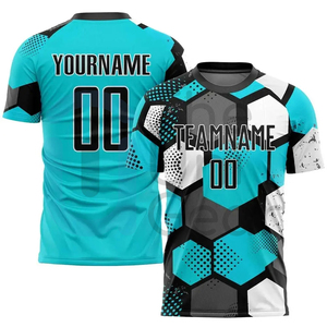 Maillots de football respirants et légers en polyester 100% de haute qualité, shorts, ensembles d'uniformes d'équipe, nouveauté - Product Image 3