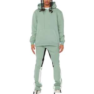 Conjuntos apilados con logotipo impreso personalizado para hombre, conjuntos de chándal, conjuntos de dos piezas para hombre, conjuntos de pantalones acampanados, chándal para hombre - Product Image 1