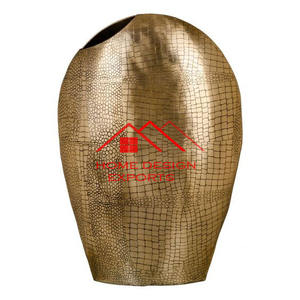 Haute vente maison hôtel salon Table basse décor Vase en métal brillant argent fini personnaliser Design Vase en métal - Product Image 6