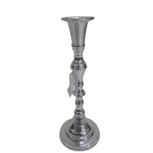 Juego decorativo de metal de 2 portavelas de aluminio de tamaño mediano, portavelas de bronce para decoración de bodas y hoteles en casa - Product Image 6