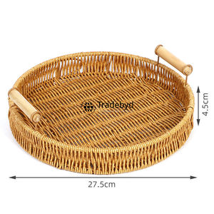 Tradebyd Cestas de mimbre de lujo hechas a mano Almacenamiento rústico natural para interiores - Product Image 3