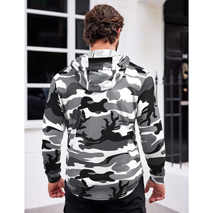 Sudaderas con capucha de camuflaje, estilo casual, holgadas, para uso diario, ropa informal de calle, cómoda. - Product Image 5