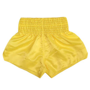 OEM & ODM Custom Kick Boxing Muay Thai Shorts Solid <b>Pattern</b> Applique Embroidery Training Wear - Product Image 5