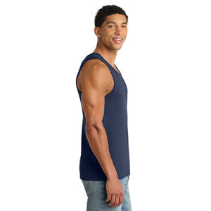 Camiseta sin Mangas de Secado Rápido con Cuello Redondo para Hombre, Ropa Deportiva para Fitness y Gimnasio, Chaleco de Entrenamiento Transpirable y Cómodo, Poliéster/Algodón - Product Image 4