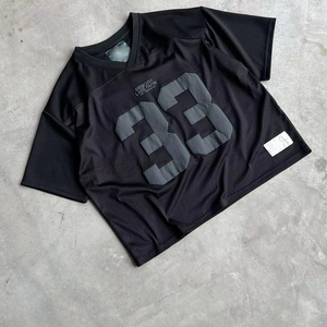 เสื้อยืดผ้าฝ้ายระบายอากาศได้ดีสำหรับเข้ายิมของผู้ชายเสื้อโอเวอร์ไซส์ผ้าตาข่ายพิมพ์ลายผ้าบาติกลำลองเปิดไหล่ตกแบบเรียบง่ายใหม่ล่าสุด - Product Image 1