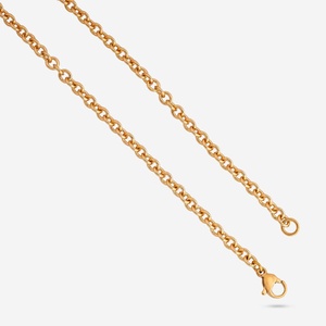 Trendy 190251 Gold Plated Snake <b>Chain</b> Geometric Pattern Link <b>Chain</b> with <b>Titanium</b> Diamond Pearl for Party Engagement Gift Jewelry - Product Image 4