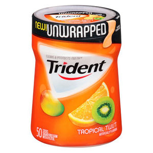 Chicle Sin Azúcar Tridentt Bubble-Gum, Chicle Tridentt Tropical Twist - Product Image 5