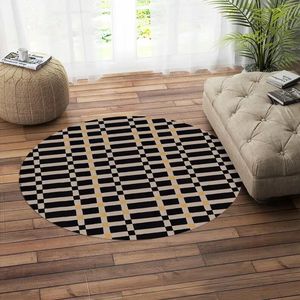 <b>Round</b> Shaped Design Hand Tufted Custom Rug High Quality Area Rug for Dining, Hall, Drawing, Play Room - Product Image 5