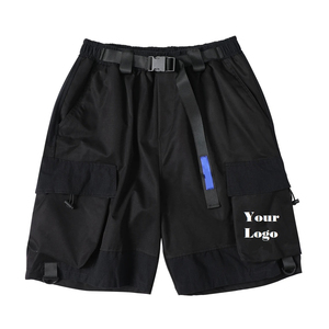 Pantalones cortos de nailon con bolsillo y cremallera para hombre, pantalones cortos Cargo de verano transpirables, pantalones cortos de entrenamiento, pantalones cortos Cargo de gran tamaño - Product Image 6