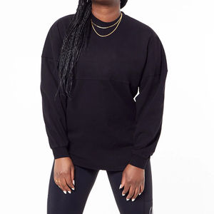 Sweatshirts pour femmes de style élégant, à col rond surdimensionné, pour un look décontracté, coupe ample, manches longues, pull à logo sur le devant, streetwear - Product Image 5