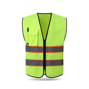 Compre la mejor tela personalizada Hi Vis Trabajadores DE LA CONSTRUCCIÓN Chalecos DE SEGURIDAD transpirables reflectantes para unisex - Product Image 3
