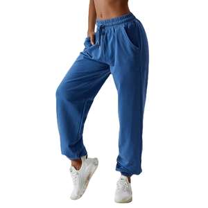 Pantalones Deportivos de Lona para Mujer, Estilo Urbano, Cintura Plana con Cordón, Cálidos, Casuales, Más Vendidos, Bajo Pedido Mínimo - Product Image 6