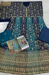 Venta caliente Real Georgette con bordado Salwar traje al por mayor fabricante y proveedor de Surat - Product Image 4