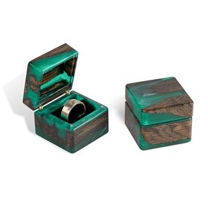 Résine d'art en bois bleu résine et bois noir vente chaude cadeaux et artisanat boîtes en bois panneaux muraux fabriqués en inde - Product Image 1