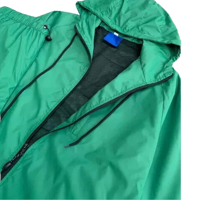 Survêtement unisexe vintage élégant coupe-vent grande taille en coton 100 % écologique avec doublure polaire à capuche – Design élégant