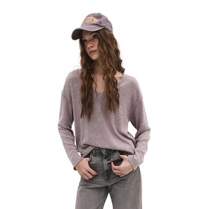 Chemise Chic pour Femme en Lin et Soie Douce Tissu Tricoté Style Coréen Casual Logo Brodé sur le Devant Coupe Ample Taille XS-4XL - Product Image 2