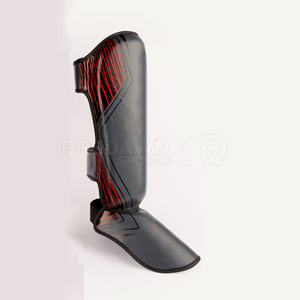 2026 Wholesale Own Factory Made Boxing Shin Pad Shin Guards Removable <b>Instep</b> Guards Blue Protective Shin Pads Customized OEM - Product Image 2