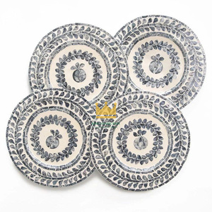 Hot <b>Sale</b> Home Kitchen Luxury Food Serving Mother of Pearl Tray Placemats <b>MOP</b> Inlay from Vietnam - Product Image 6