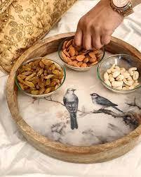 Venta de fábrica, el mejor regalo, bandejas de madera personalizadas hechas a mano para servir para el hogar y el restaurante para servir comida de boda de madera de cocina - Product Image 5