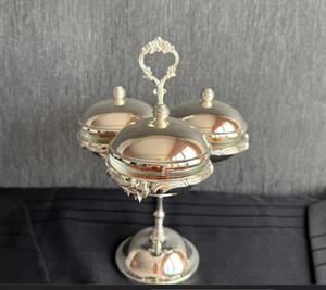 Cuencos de dátiles vidriados indios modernos Cuenco de nueces y fruteros - Product Image 1