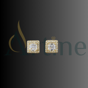 Trendy Earrings Diamond <b>Stud</b> 18k Gold <b>Stud</b> Earrings Diamond 1 Carat Diamond <b>Stud</b> Earring - Product Image 1