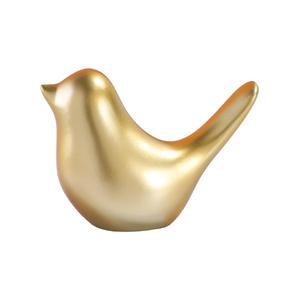 Objeto decorativo de escultura de estatuilla de pájaro fundido en precio razonable Venta caliente excelente pieza de exhibición de pájaro dorado y pisapapeles - Product Image 1