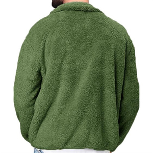 Oem Logo personnalisé Veste polaire bouton Sherpa pour hommes Veste polaire Sherpa personnalisée pour unisexe - Product Image 2