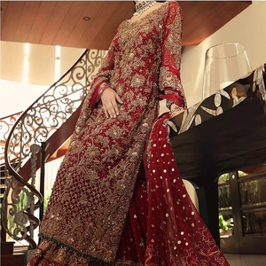 Newest Modern Bridal <b>Dress</b> Floor-Length A-<b>Line</b> Lace-up <b>Illusion</b> Back Halter Neckline Natural Waist Embroidered Chiffon Plus Size - Product Image 3