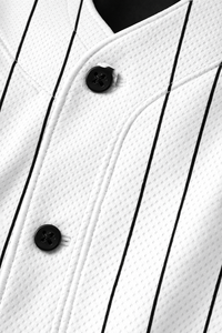 Black Raglan Sleeve Button V-neck Double Strap <b>Baseball</b> Shirt Custom Name Number Team Uniform Breathable Custom White Jerseys - Product Image 3