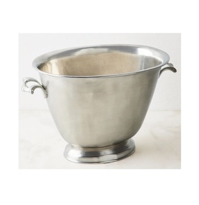 Nouveau refroidisseur de vin en aluminium nickelé Outils de bar en métal de l'Inde Refroidisseur de vin en aluminium Seau à vin en métal refroidisseur - Product Image 4
