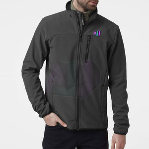 Veste d'hiver softshell pour homme, utilisation en extérieur, col montant, grande taille, respirante, écologique, logo personnalisable sur le devant - Product Image 3