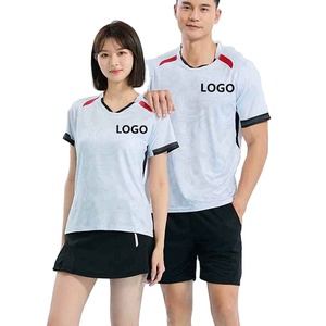 Ropa de tenis de mesa de alta calidad, personalizada, con sublimación completa, camisetas de bádminton de secado rápido, servicio OEM, uniformes de equipo para unisex. - Product Image 4