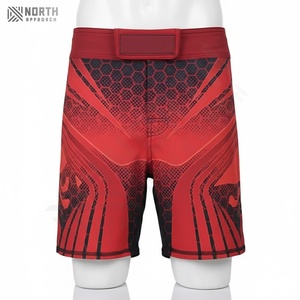 Shorts de boxe MMA pour hommes de haute qualité, coton et polyester confortables, prix compétitif, vente en gros, vêtements d'arts martiaux, extensible, KTE pour hommes - Product Image 1