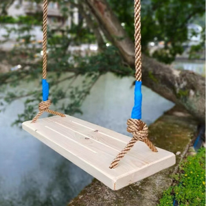 ชิงช้าต้นไม้ขนาดใหญ่สุดฮิต / เชือกไม้ / ใช้ได้ทั้งในร่มและกลางแจ้ง - Product Image 1