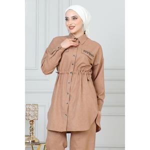 ElbiseBuy Ensemble deux pièces décontracté pour femme, nouveau, avec haut court et jupe midi à lacets, coupe ample pour l'été, disponible XS Club Min. Commandez 3 pièces - Product Image 2